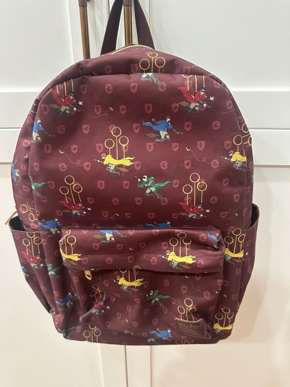 Loungefly Maroon Harry Potter Quidditch Kids Backpack- see pics